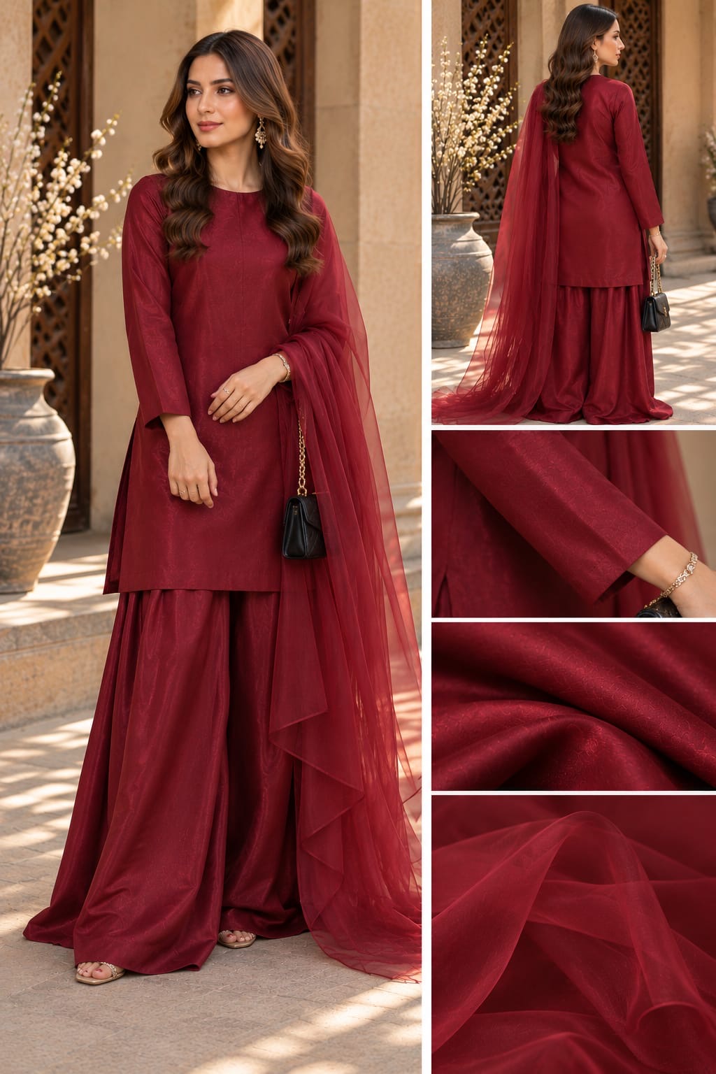 Silk Farshi Shalwar Suit